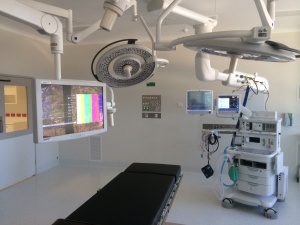These allow the surgeon access to images during surgery.